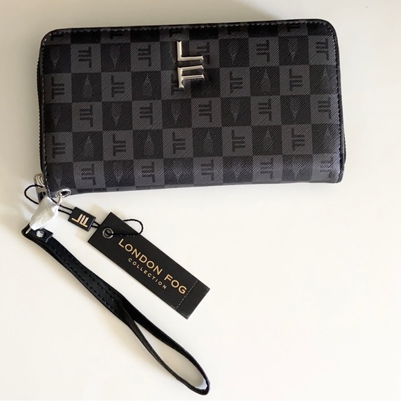 London Fog Adalia Signature Zip Around Wallet - Picture 16 of 16